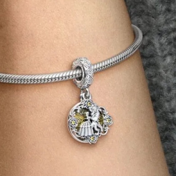 Pandora, Disney Beauty and the Beast dancing dangle charm. - Picture 6 of 9